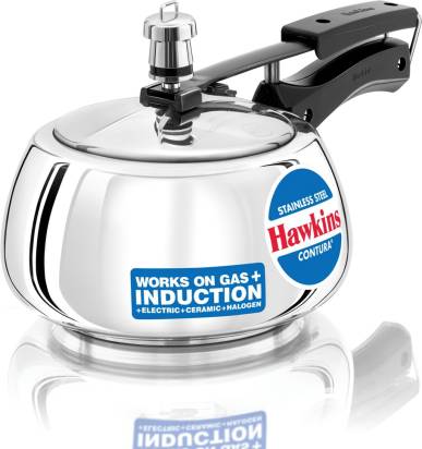 Hawkins Stainless Steel Contura 2 L Induction Bottom Pressure Cooker (SSC20) - Distacart