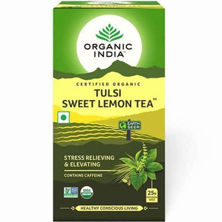 Organic India Tulsi Sweet Lemon Tea 25 Tea Bags - Distacart