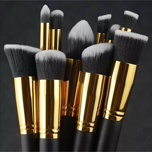 Favon Pack of 10 Professional Makeup Brushes - Distacart
