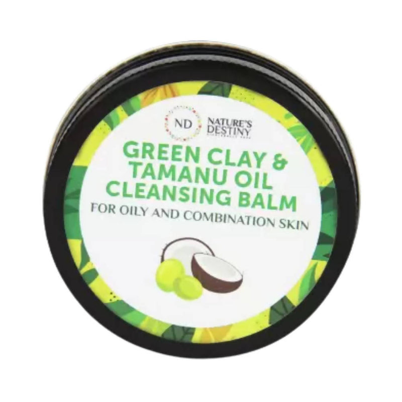 Nature&#39;s Destiny Green Clay &amp; Tamanu Oil Cleansing Balm
