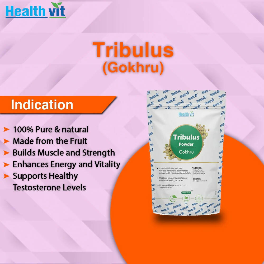 Healthvit Natural Tribulus Powder - Distacart