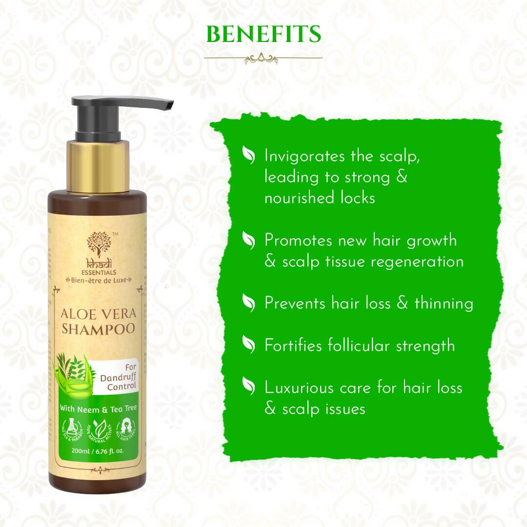 Khadi Essentials Aloe Vera Shampoo - Distacart