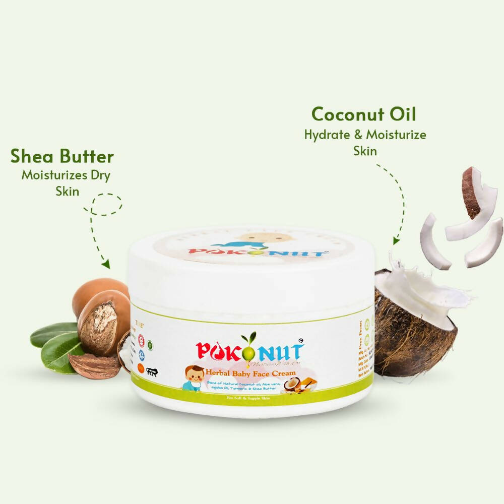 Pokonut Herbal Baby Face Cream - Distacart