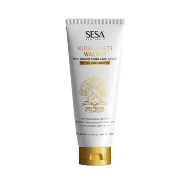 Sesa Ayurvedic Kumkumadi Walnut Face Scrub - Distacart