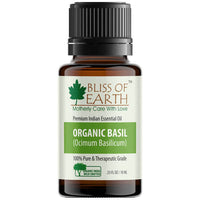 Thumbnail for Bliss of Earth Premium Indian Essential Oil Organic Basil - Distacart