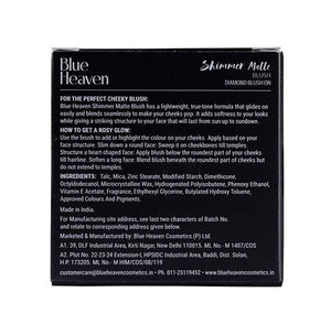 Blue Heaven Shimmer Matte Blush Shade 503, 7 gm