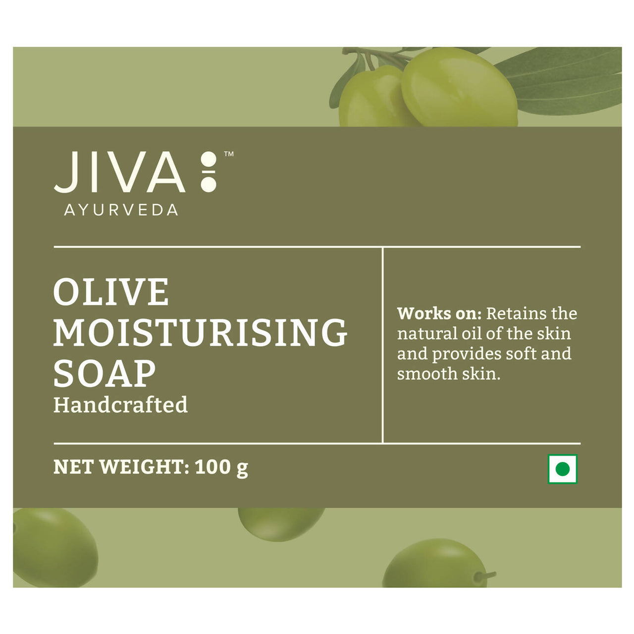 Jiva Ayurveda Olive Moisturising Soap - Distacart