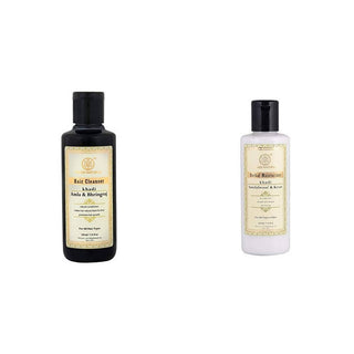 Khadi Natural Hair Cleanser And Herbal Moisturizer Combo