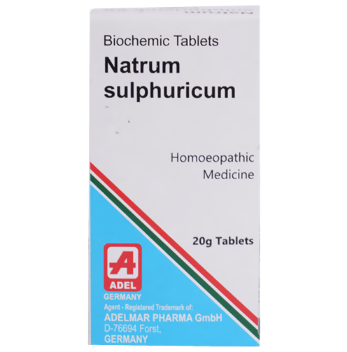 Adel Homeopathy Natrum Sulphuricum Biochemic Tablets - Distacart