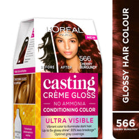 Thumbnail for L'Oreal Paris Casting Creme Gloss Ultra Visible Conditioning Hair Color - 566 Cherry Burgundy - Distacart