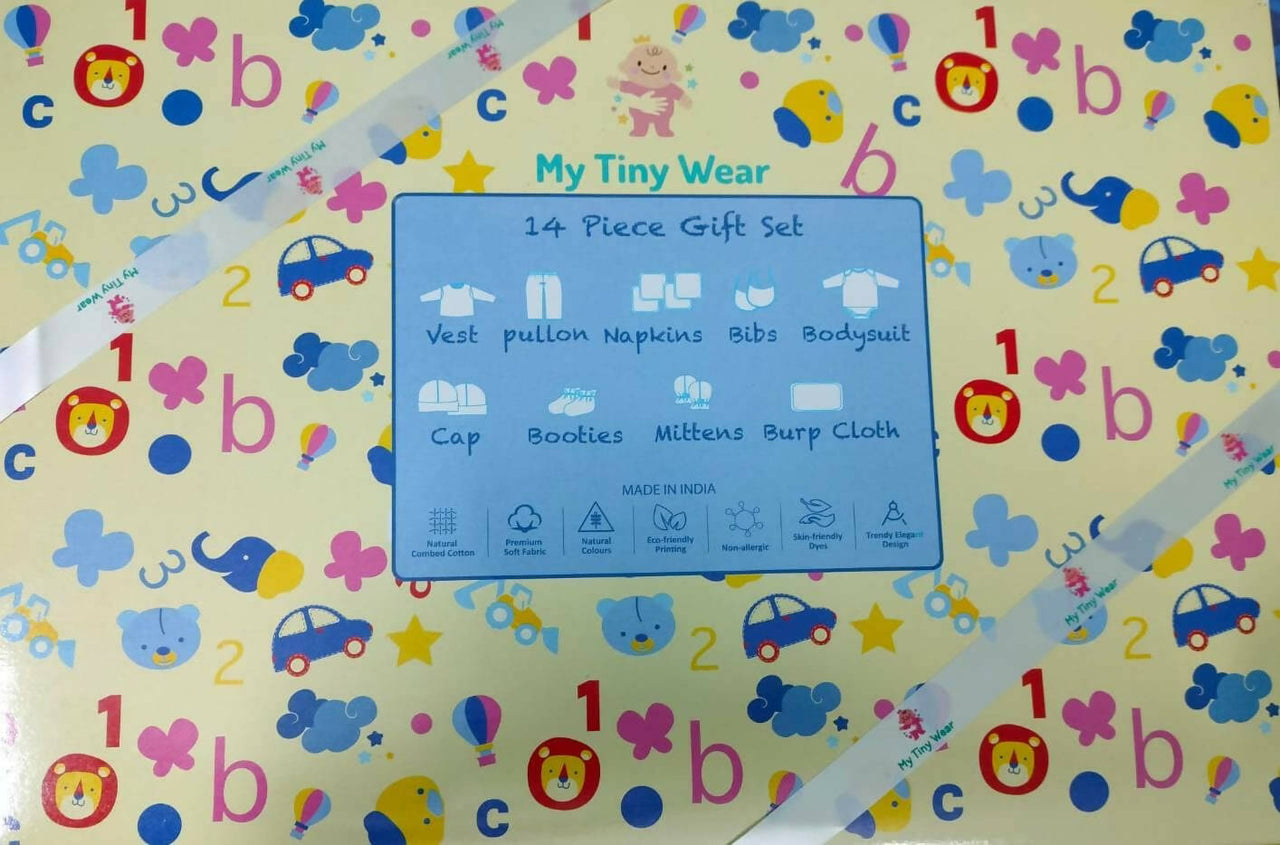 My Tiny Wear Full Sleeves New Born Baby Gift Set - Peach - Distacart