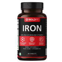 Thumbnail for Boldfit Iron Supplement Tablets - Distacart