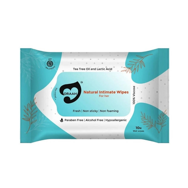 Oraah Natural Intimate Wipes For Her