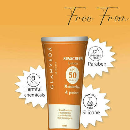 Glamveda Hybrid Sunscreen Lotion Spf 50 Pa+++ - Distacart