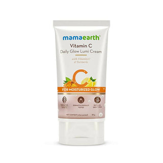 Mamaearth Vitamin C Daily Glow Lumi Cream for Highlighter Like Glow - Distacart