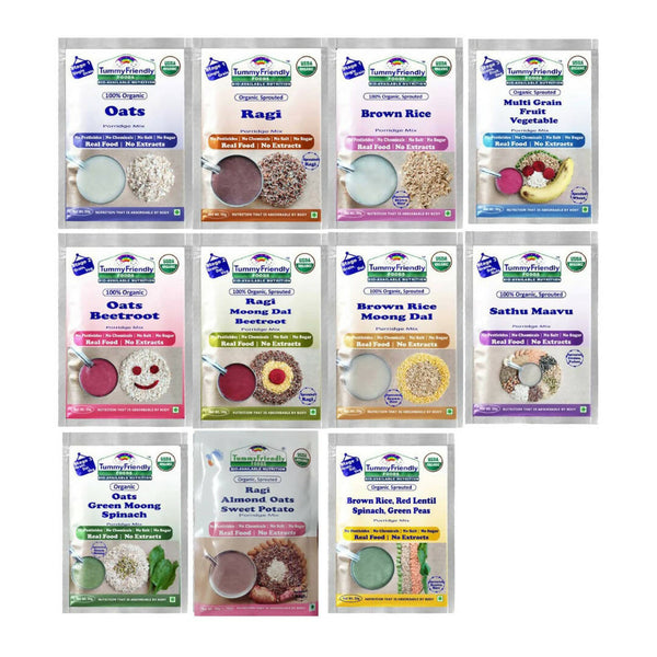 TummyFriendly Foods Organic Sprouted Porridge Mixes Combo - Distacart