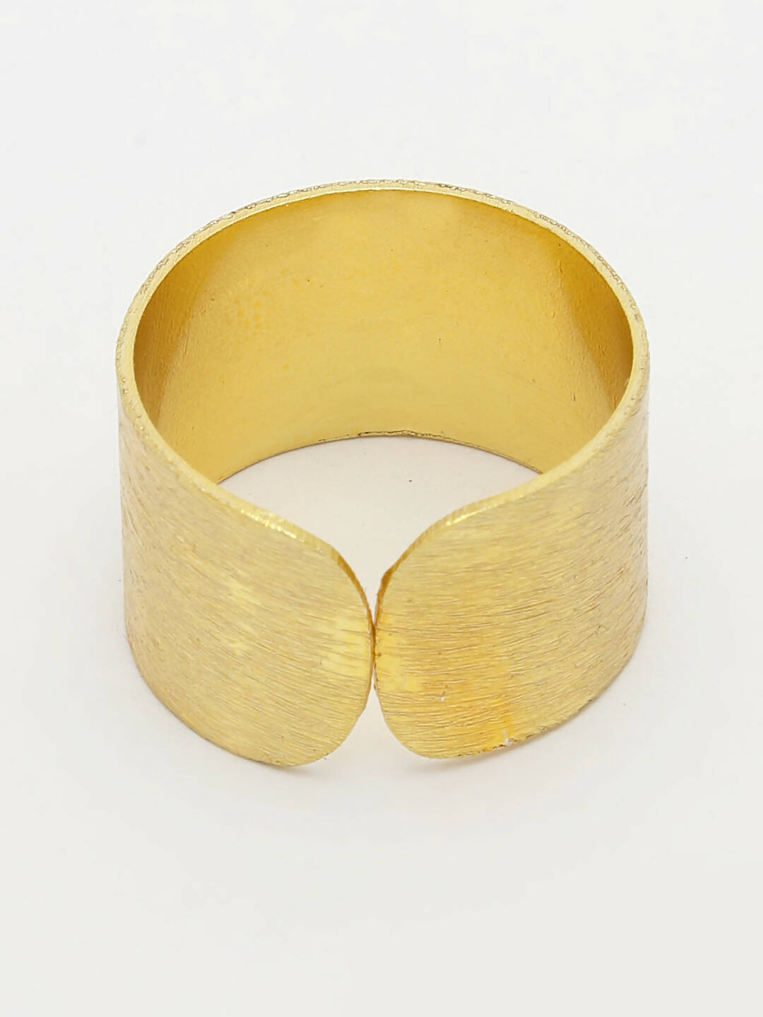 NVR Women Gold-Plated Solid Adjustable Finger Ring - Distacart
