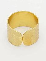 Thumbnail for NVR Women Gold-Plated Solid Adjustable Finger Ring - Distacart