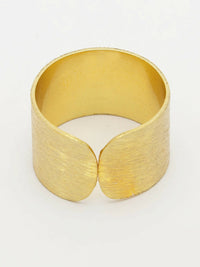 Thumbnail for NVR Women Gold-Plated Solid Adjustable Finger Ring - Distacart