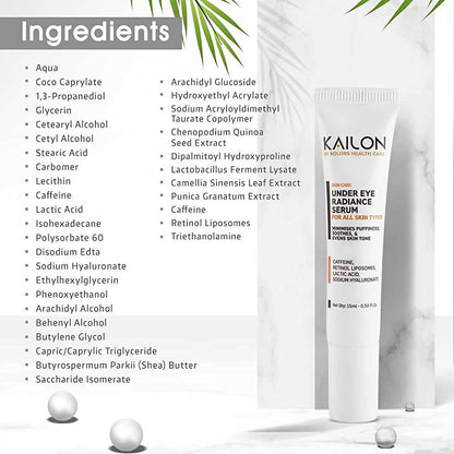 Kailon Under Eye Radiance Serum Ingredients
