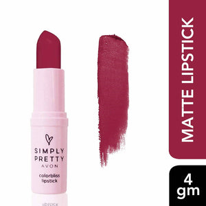 Avon Simply Pretty Colorbliss Matte Lipstick - Wine - Distacart