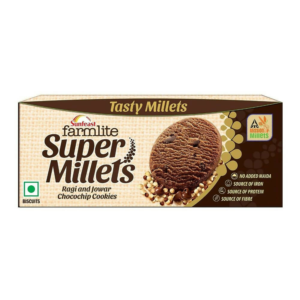 Sunfeast Farmlite Super Millets Chocochip Cookies - Distacart