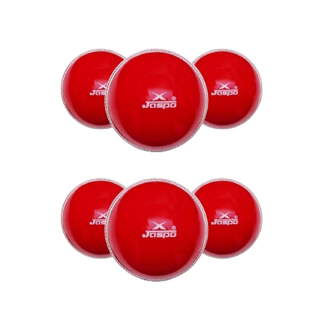 Jaspo T-20 Red Soft Cricket Ball (Pack of 6) - Distacart