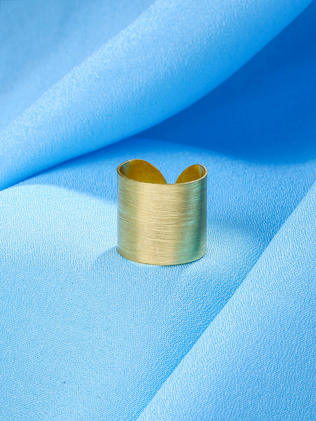 NVR Women Gold Plated Adjustable Finger Ring - Distacart