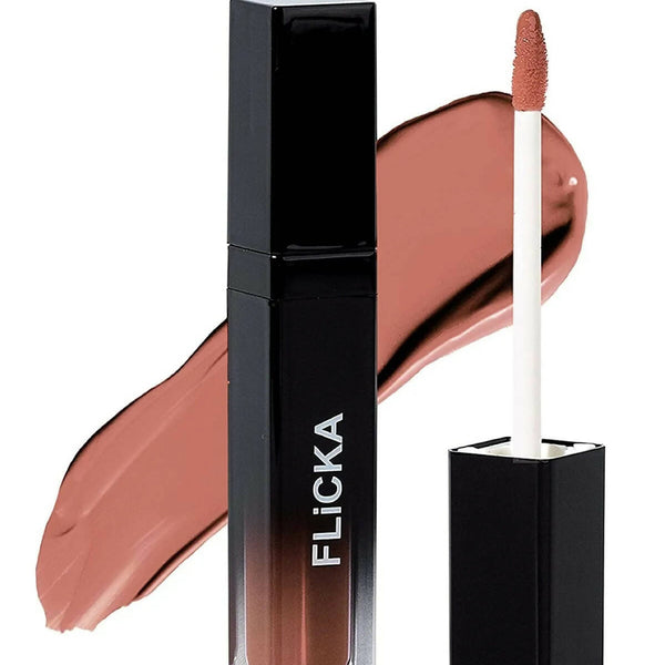 FLiCKA Set and Attack Liquid Matte Lipstick 23 Review Preview - Nude - Distacart