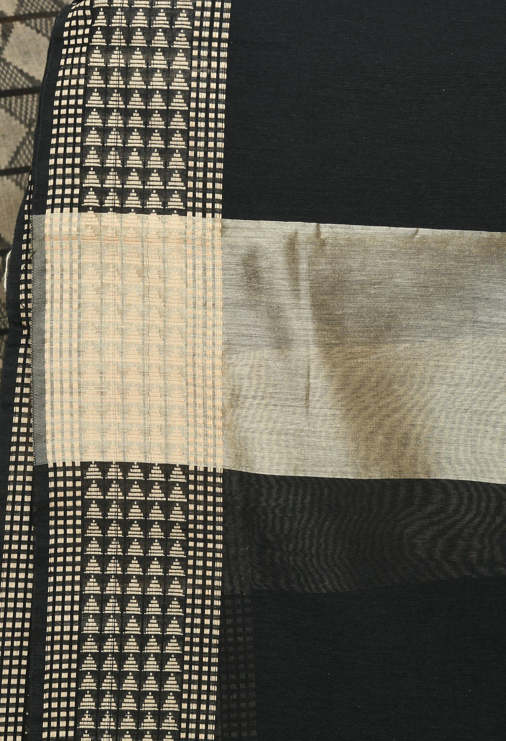 Mominos Fashion Moeza Women's Handloom Cotton Black Dupatta - Distacart