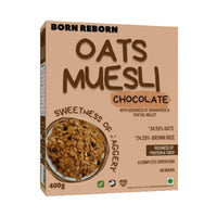 Thumbnail for Born Reborn Chocolate Oats & Millets Muesli with Jaggery - Distacart