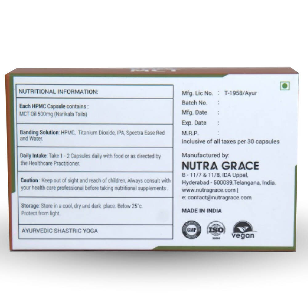 Nutra Grace MCT Oil Capsules - Distacart