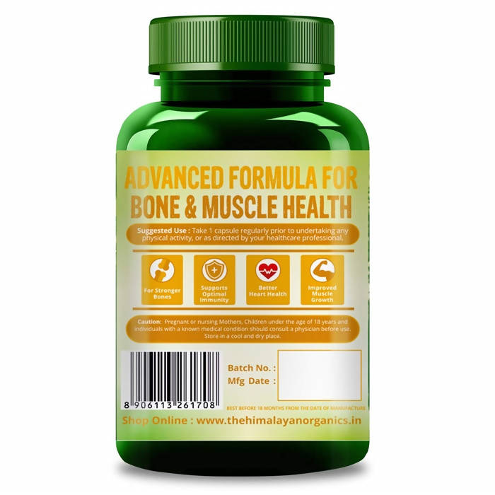 Himalayan Organics Plant Based Calcium + Magnesium + Zinc, D3+K2 Vegetarian Capsules - Distacart
