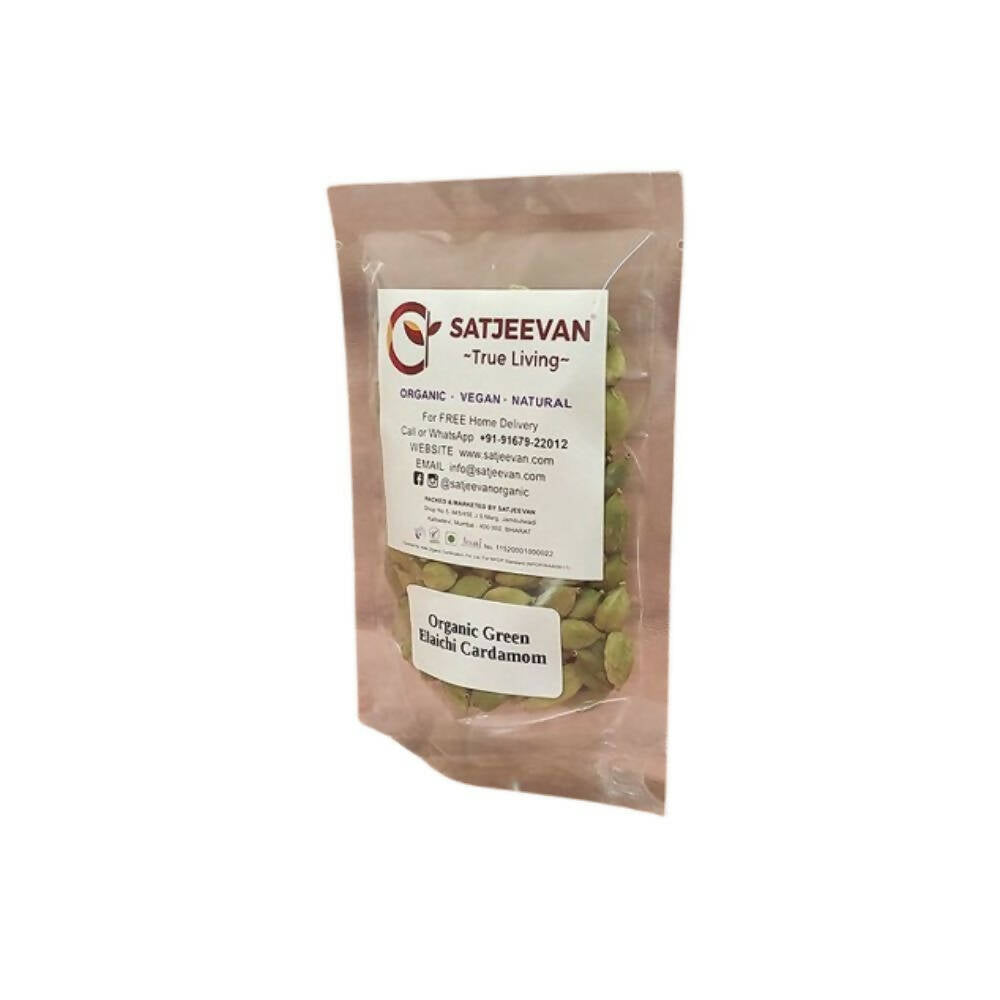 Satjeevan Organic Green Elaichi Cardamom - Distacart