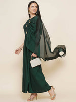 Thumbnail for Women Republic Green Hand Embellished Gown - Distacart