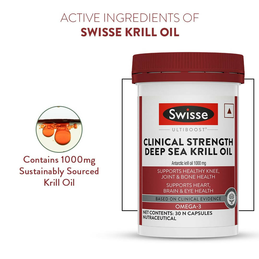 Swisse Clinical Strength Deep Sea Krill Oil Capsules - Distacart