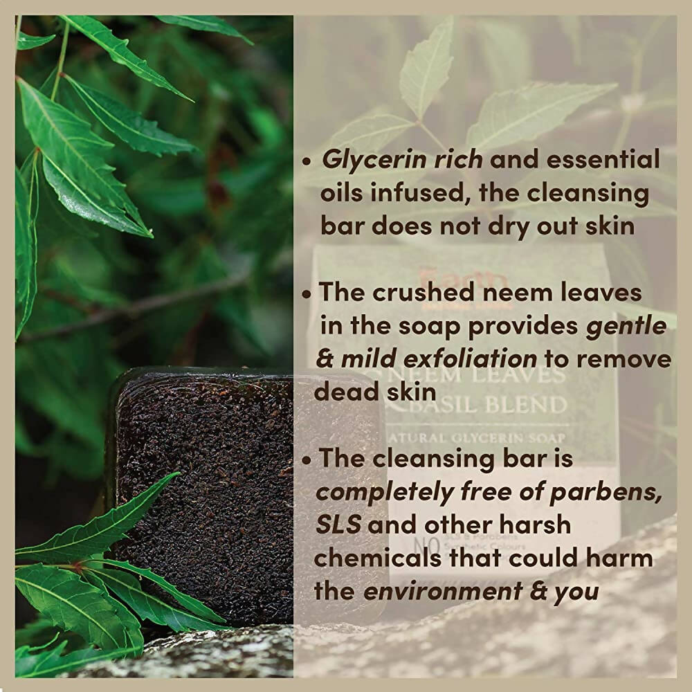 The Earth Reserve Neem Leaves & Basil Blend Soap - Distacart
