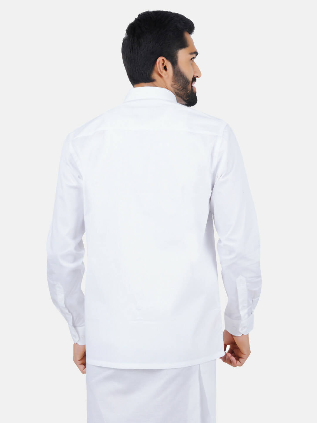 Ramraj Cotton Mens Full Sleeve Formal 100 % Cotton White Shirt - Distacart