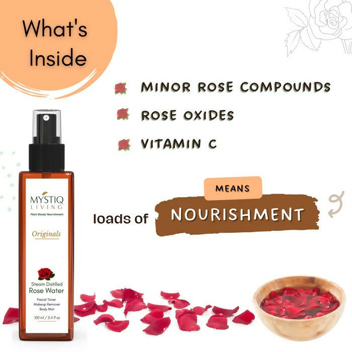 Mystiq Living Originals Rose Water - Distacart