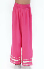 Thumbnail for Lil Drama Trunk Tales Girls Pink Kurta With Pant Set - Distacart