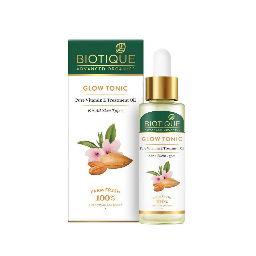 Biotique Advanced Organics Glow Tonic Pure Vitamin E Treatment Oil - Distacart