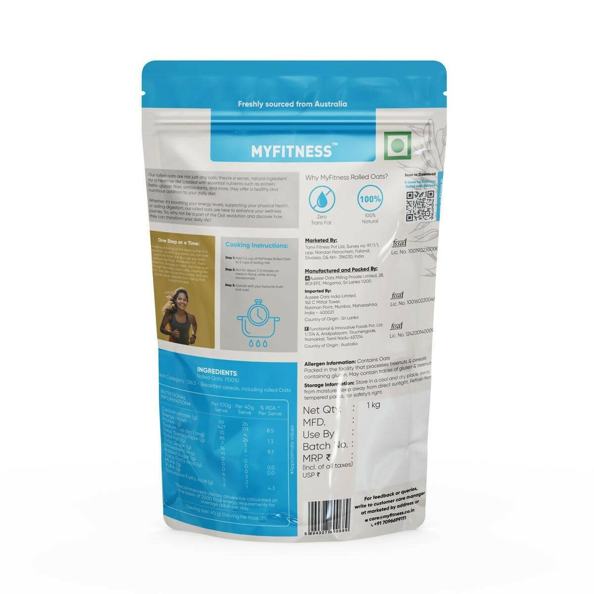 Myfitness Rolled Oats - Distacart