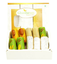 Thumbnail for Ghasitaram Sugarfree Assorted Rolls Sweet Box - Distacart