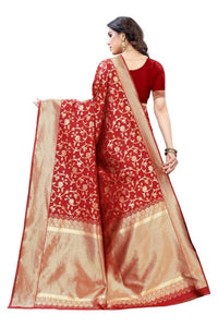 Thumbnail for Vamika Banarasi Jacquard Weaving Saree