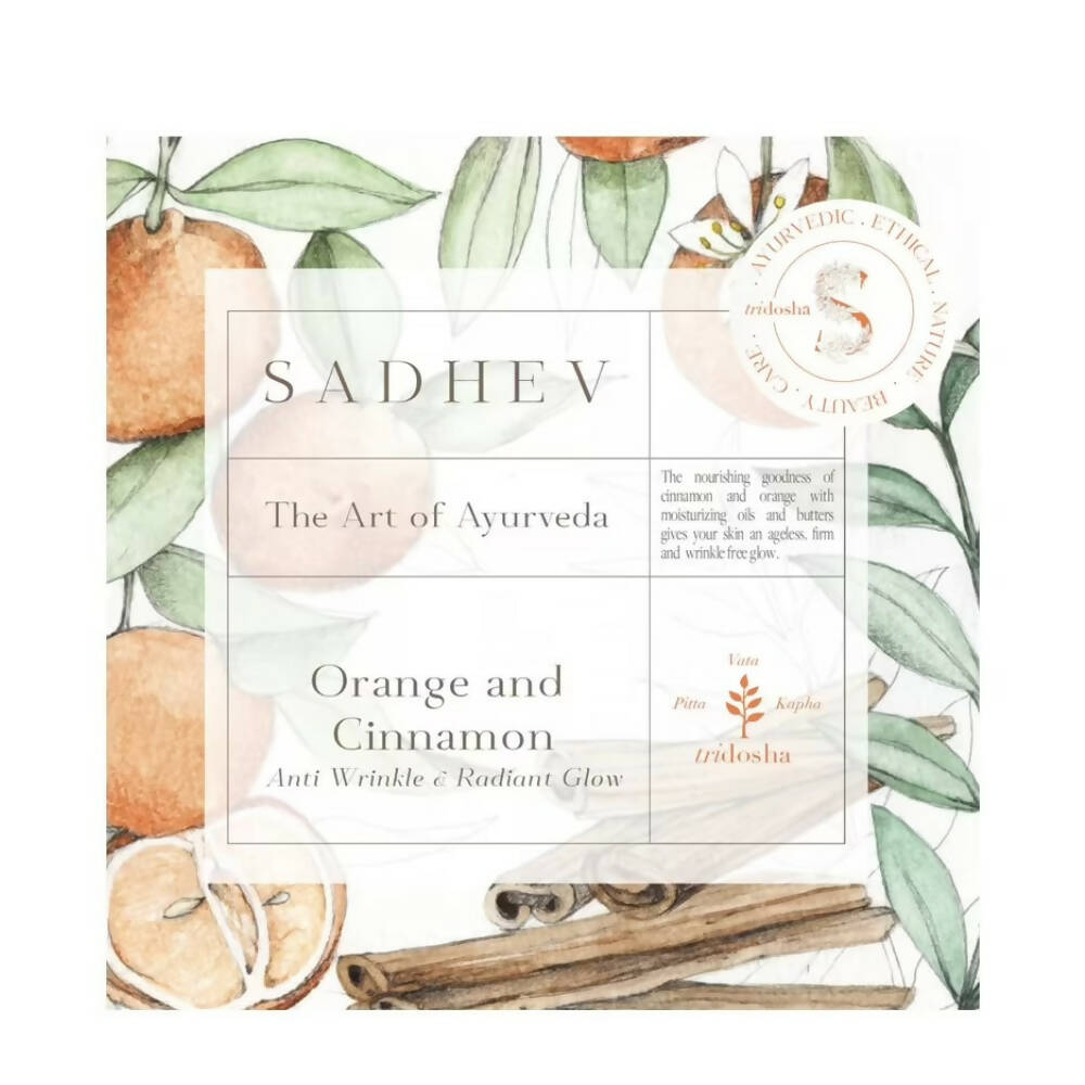 Sadhev Anti Wrinkle Bathing Bar-Orange & Cinnamon - Distacart