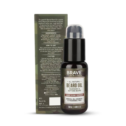 Brave Essentials All Natural Beard Oil - Distacart