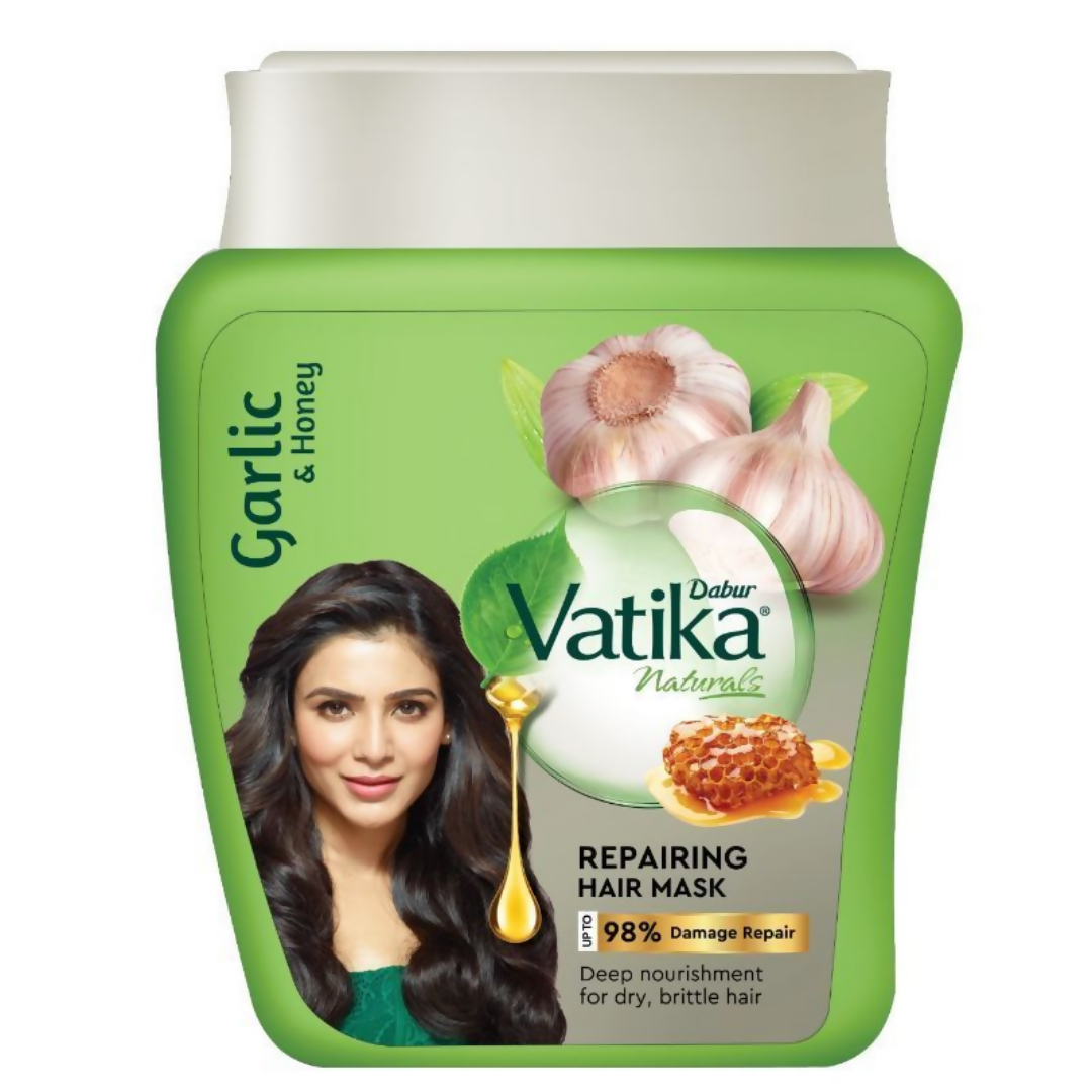 Dabur Vatika Naturals Garlic & Honey Repairing Hair Mask - Distacart