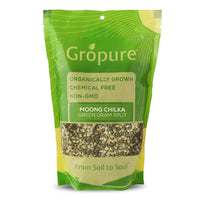 Thumbnail for Gropure Organic Moong Dal Chilka (Green Gram Split) - Distacart