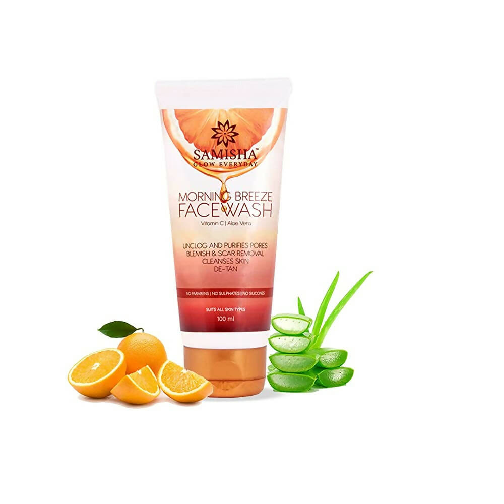 Samisha Organic Morning Breeze Face Wash - Distacart
