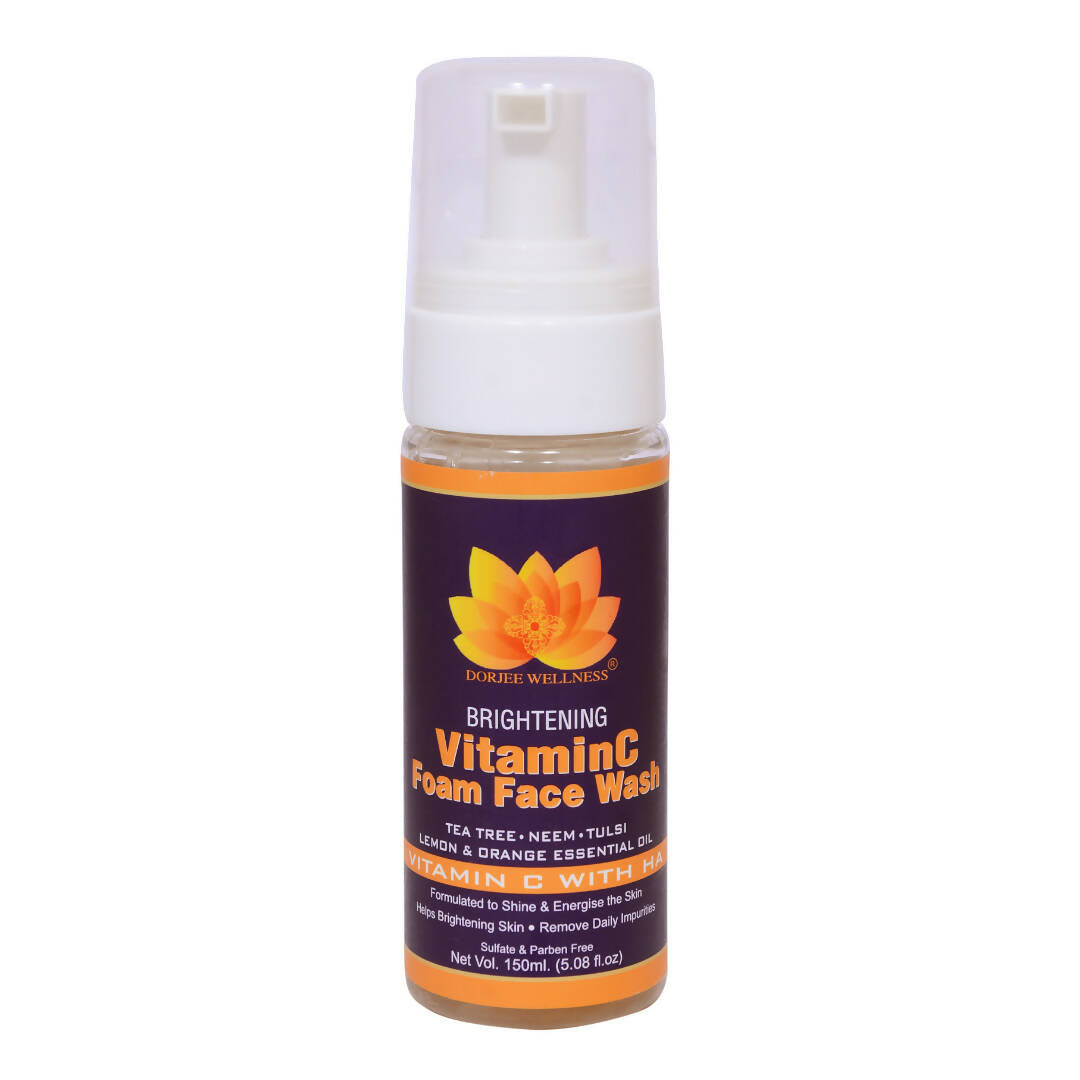 Dorjee Wellness Brightening Vitamin C Foam Face Wash - Distacart